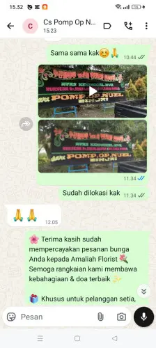 Testimonial Papan Bunga mataram