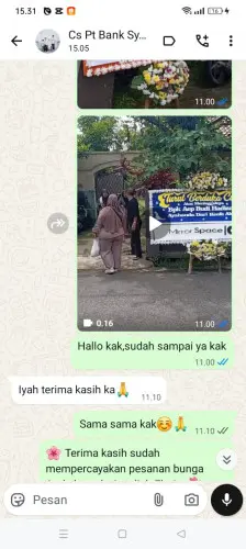 Testimonial Papan Bunga mataram